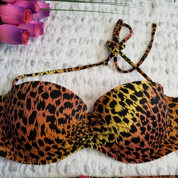 Victoria Secret Bikini removal straps animal print - Picture 2 of 9